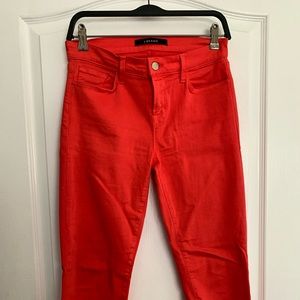 J Brand Dark Coral jeans